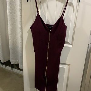 Maroon maxi dress